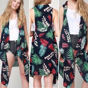 Tropical Print Kimono